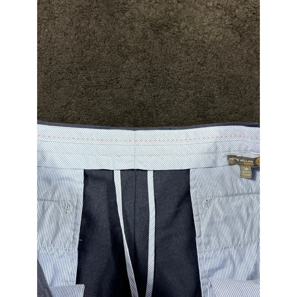 Peter Millar Pants Mens 38x28 Navy Wicking Golf Performance Casual Preppy